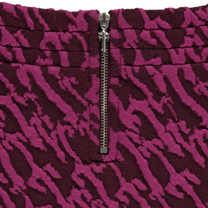 MINIGONNA JACQUARD DONNA - ROSA BORDEAUX