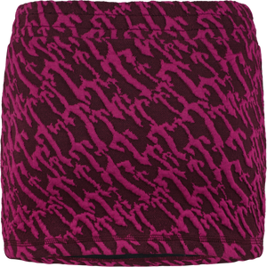 MINIGONNA JACQUARD DONNA - ROSA BORDEAUX